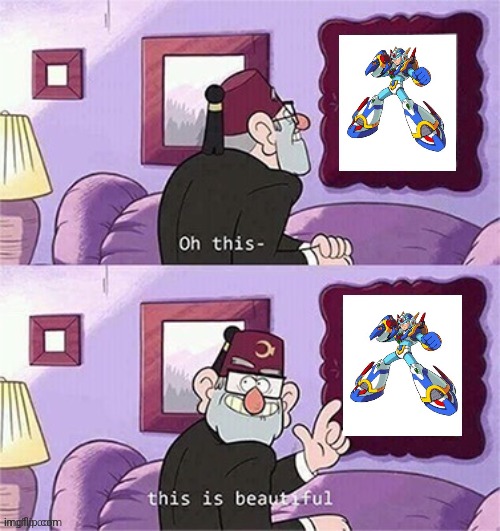 The best armor in any Megaman x game | image tagged in oh this this beautiful blank template | made w/ Imgflip meme maker