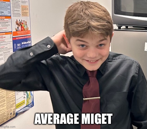 AVERAGE MIGET | image tagged in msmg | made w/ Imgflip meme maker