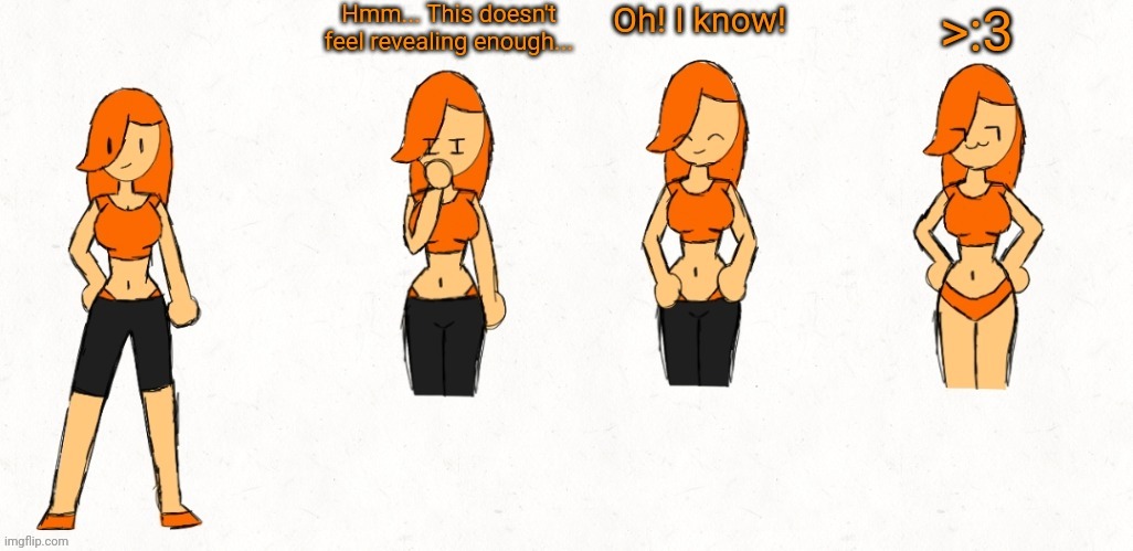 Peyton in relatively normal clothes | made w/ Imgflip meme maker