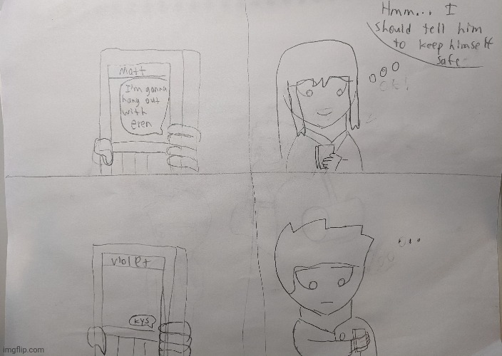 I made these at school, hence the lack of hair color | made w/ Imgflip meme maker