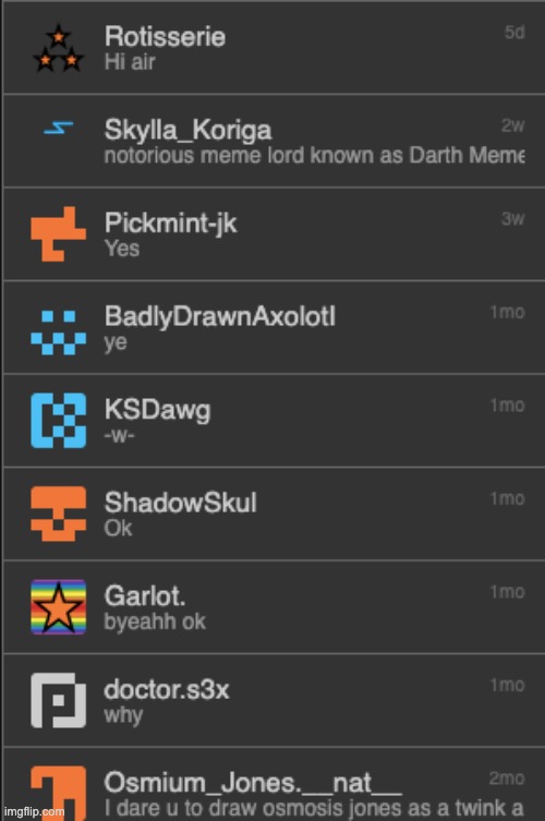 memest of chats | made w/ Imgflip meme maker