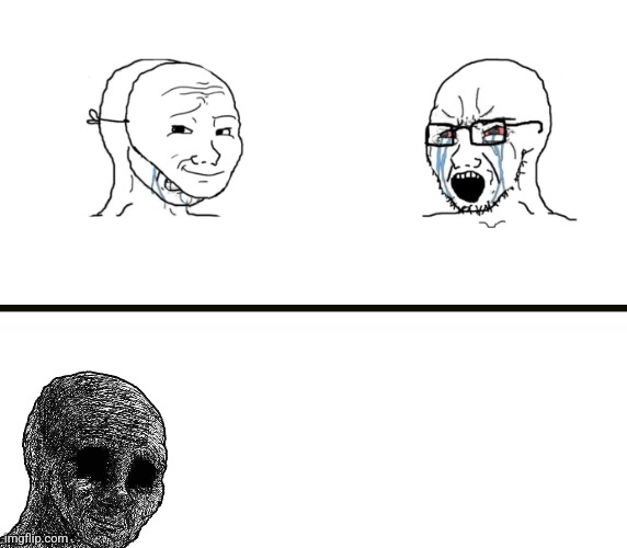 Wojak battle Blank Meme Template