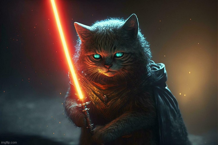 star wars cat | image tagged in star wars cat | made w/ Imgflip meme maker