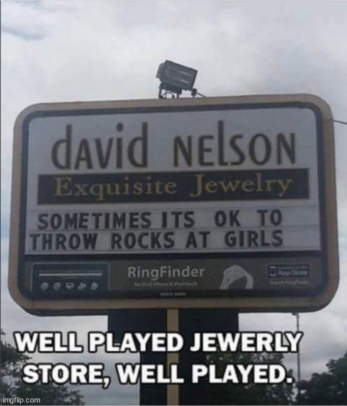 You had the one job with the sign and you Rocked It | image tagged in you had one job,and you rocked it,girls,rocks | made w/ Imgflip meme maker