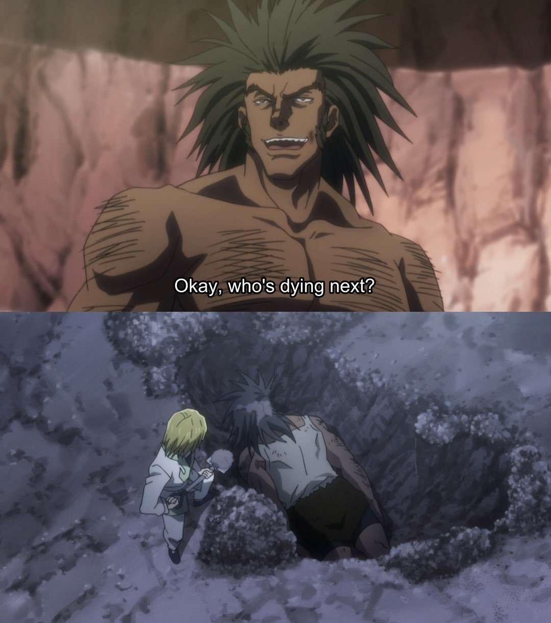 High Quality Kurapika Burying Blank Meme Template