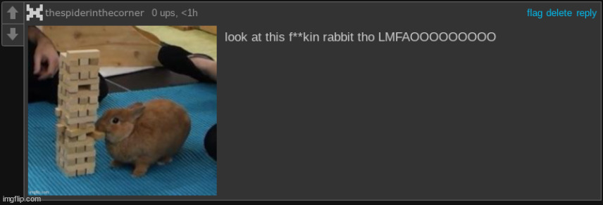 look at this fuckin rabbit tho LMFAOOOOOO | image tagged in look at this fuckin rabbit tho lmfaoooooo | made w/ Imgflip meme maker