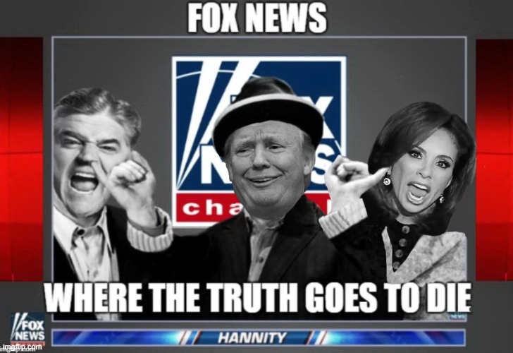 image tagged in fox news,donald trump,hannity,fake news | made w/ Imgflip meme maker