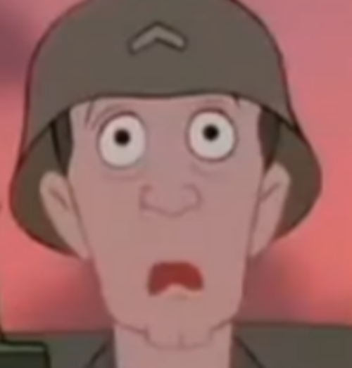 Iron Giant Thousand Yard Stare Blank Meme Template