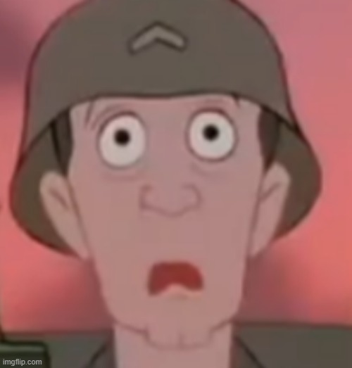 POV:you looked up photos of your favorite character. | image tagged in iron giant thousand yard stare,funny,oh no,cartoon,movie,military | made w/ Imgflip meme maker