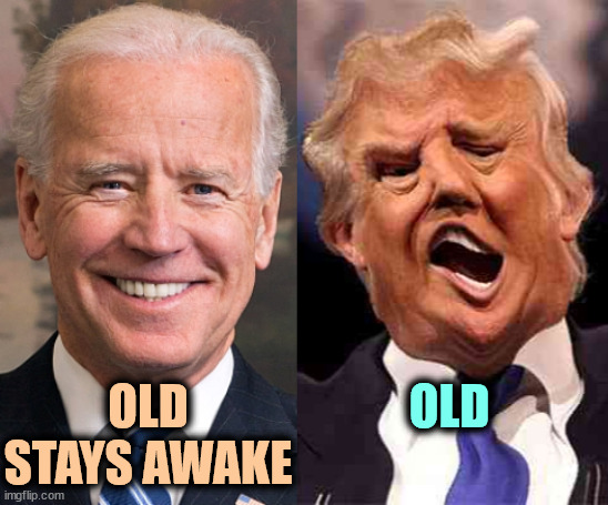 Fake Snooze! | OLD; OLD
STAYS AWAKE | image tagged in biden solid stable trump acid drugs,biden,old,alert,trump,senile | made w/ Imgflip meme maker