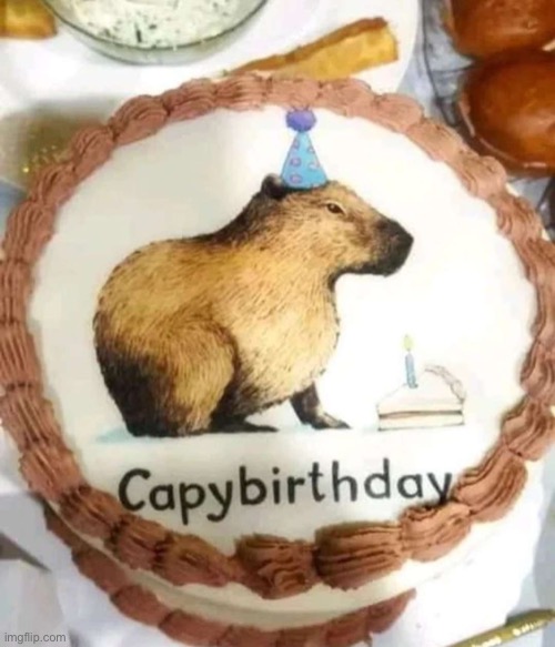capybirthday!!!! | image tagged in capybirthday | made w/ Imgflip meme maker