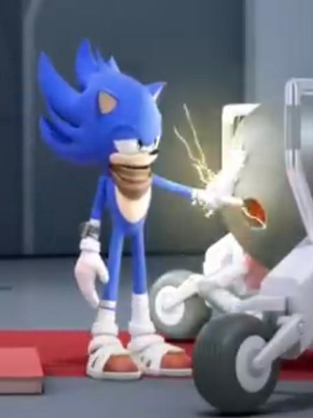 Blue super sonic Blank Meme Template