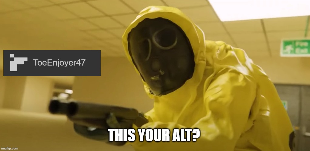 oh look backrooms | THIS YOUR ALT? | image tagged in oh look backrooms | made w/ Imgflip meme maker