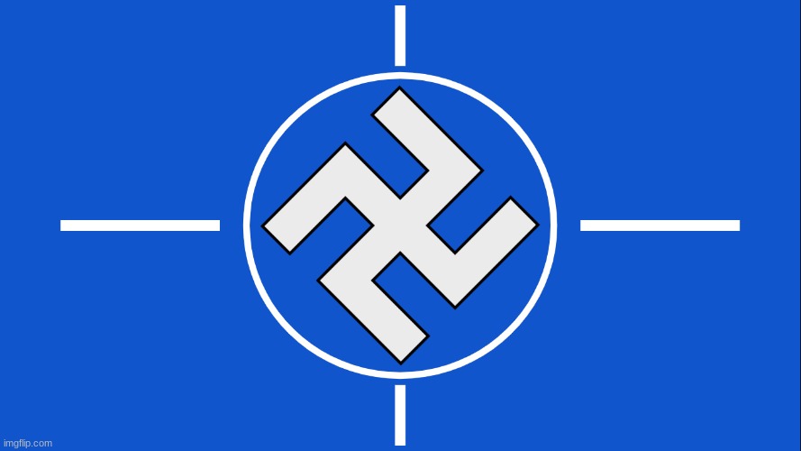 I designed a more realistic NATO flag, fitting with their Fascist beliefs | image tagged in true flag of nato,nazi,nato | made w/ Imgflip meme maker