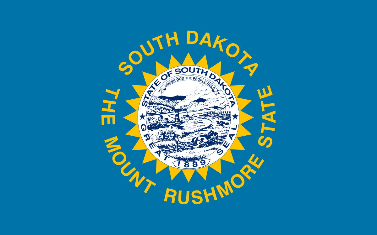 High Quality South Dakota flag Blank Meme Template