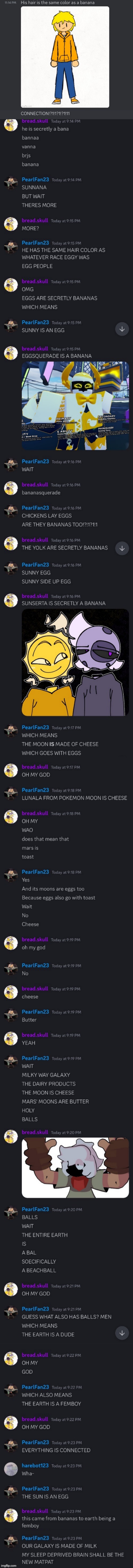 Context for my last post (thanks pearl and bread skull for the screenshots) | made w/ Imgflip meme maker