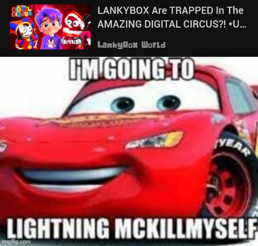 Lankybox is a demon | image tagged in i'm going to lightning mckillymyself | made w/ Imgflip meme maker