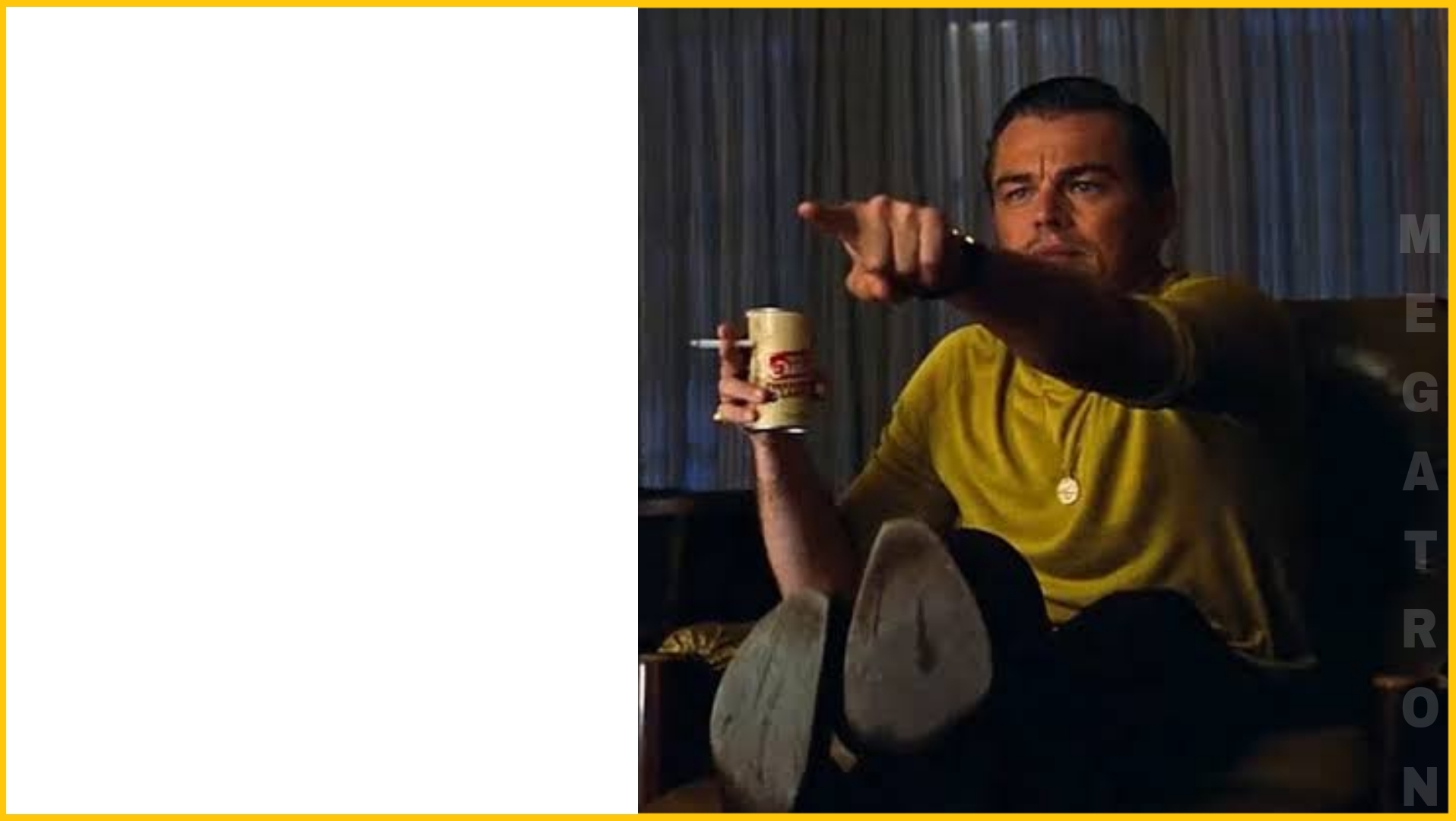 Leonardo DiCaprio points it out Blank Meme Template