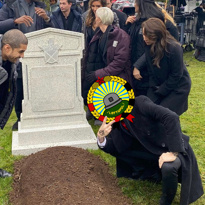 High Quality /leftypol/ attending X funeral. Blank Meme Template