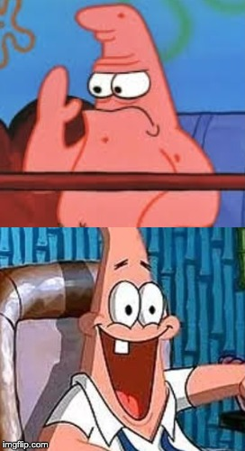 High Quality Patrick (dis)approves Blank Meme Template