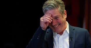 Starmer laugh Blank Meme Template