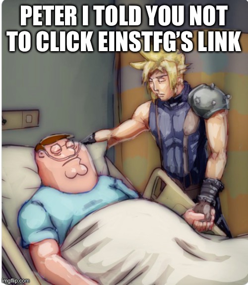 Thank god he’s banned | PETER I TOLD YOU NOT TO CLICK EINSTFG’S LINK | image tagged in peter i told you,einstfg,msmg,disgusting | made w/ Imgflip meme maker