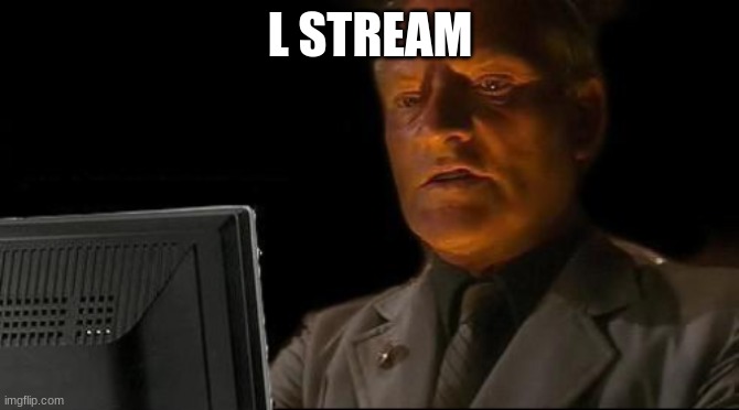 L STREAM | image tagged in m | made w/ Imgflip meme maker