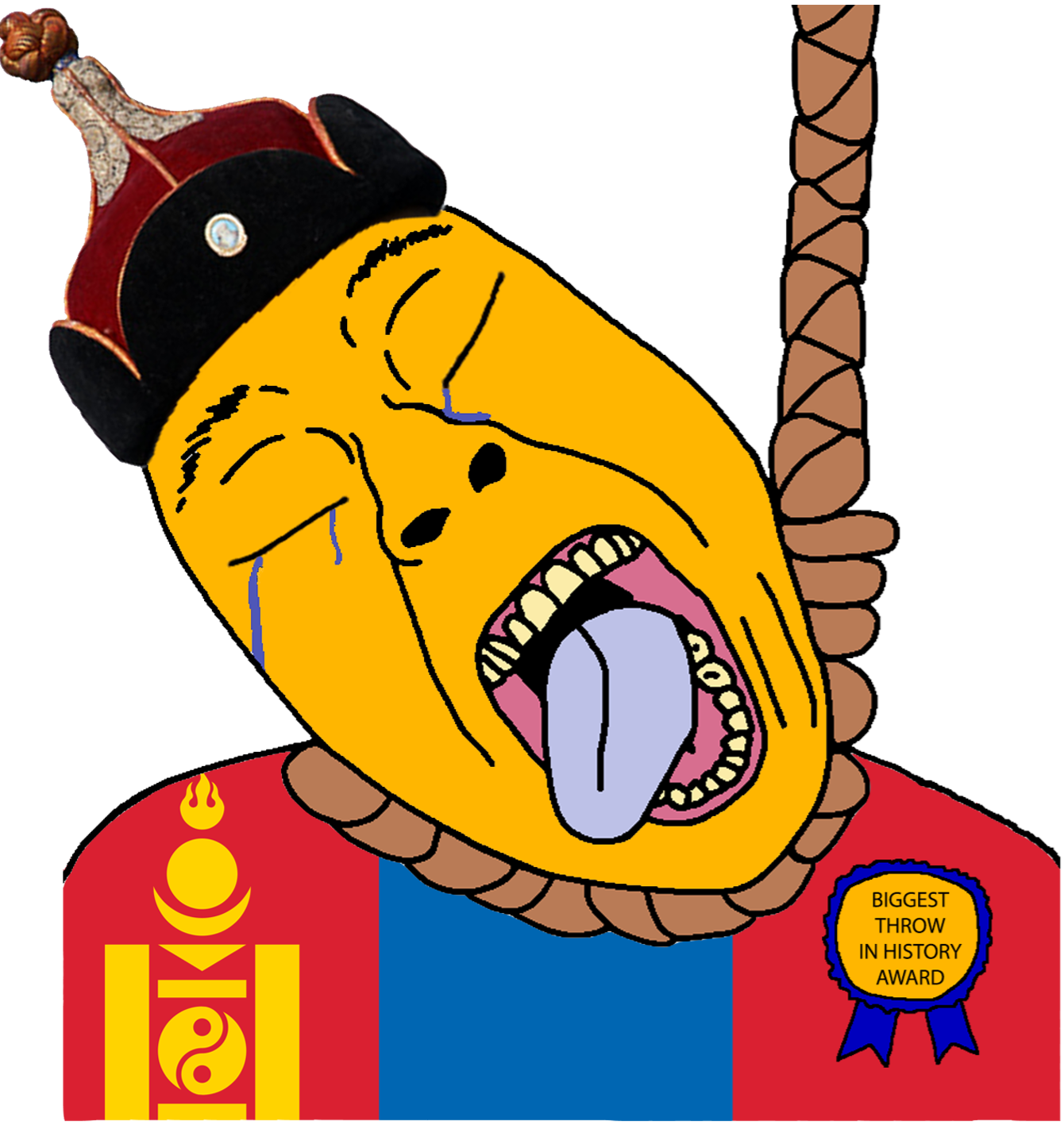 Mongolian wojak suicide mongorian Blank Meme Template