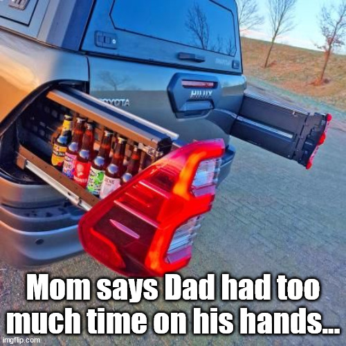 Dad's car | Mom says Dad had too much time on his hands... | image tagged in eye roll,dad,car | made w/ Imgflip meme maker