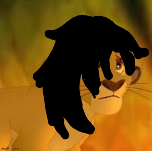 bro is emo now | image tagged in kion crybaby | made w/ Imgflip meme maker