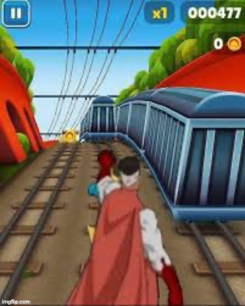 High Quality Subway surfers Blank Meme Template