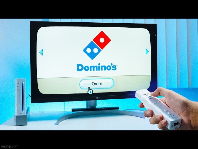 image tagged in dominos,wii | made w/ Imgflip meme maker