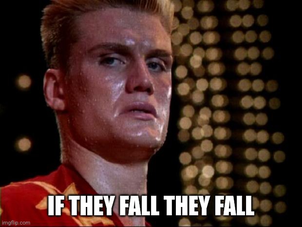 ivan drago | IF THEY FALL THEY FALL | image tagged in ivan drago | made w/ Imgflip meme maker