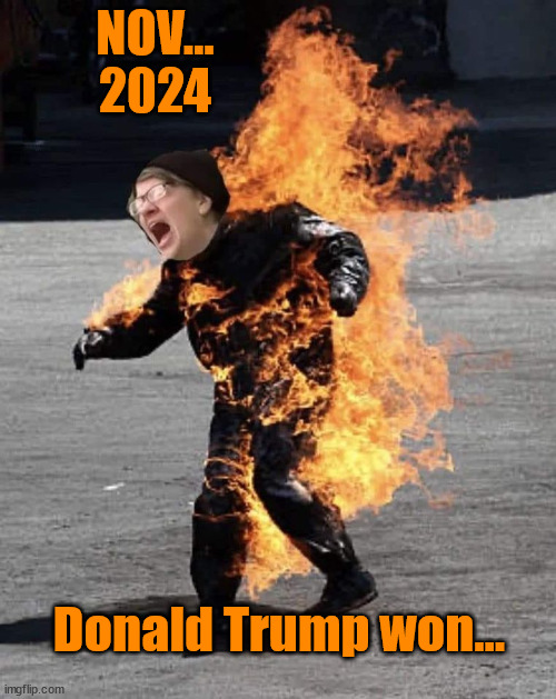 November is going to be hot...  damn that climate change | NOV... 2024; Donald Trump won... | image tagged in november,election,trump,wins,libs,meltdown | made w/ Imgflip meme maker
