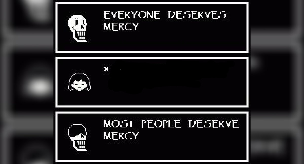 High Quality All people deserve mercy Blank Meme Template