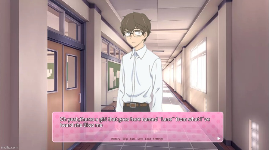 Lane added to the lore | image tagged in doki doki literature club,msmg doki lore,msmg | made w/ Imgflip meme maker