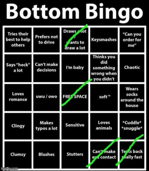 Do i win? | image tagged in bottom bingo | made w/ Imgflip meme maker