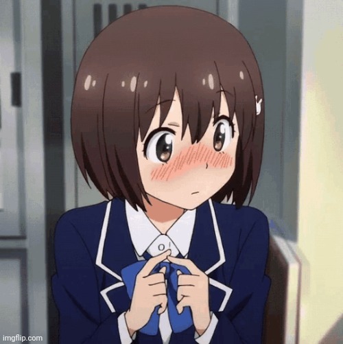 shy anime girl | image tagged in shy anime girl | made w/ Imgflip meme maker