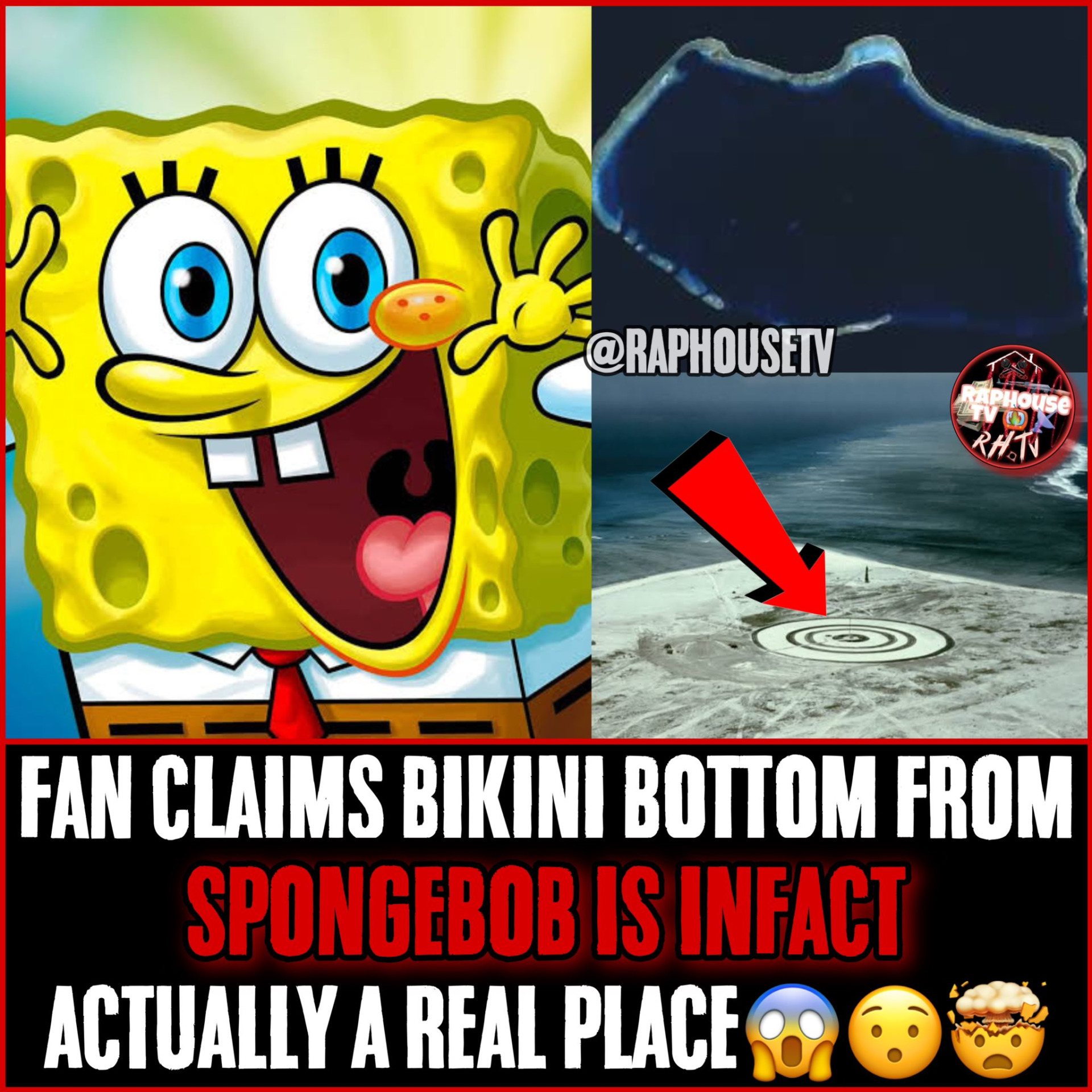 High Quality fan claims bikini bottom from spongebob is infact actually a rea Blank Meme Template