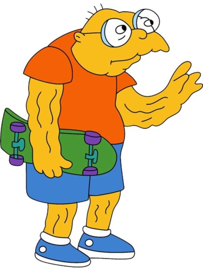 Hans Moleman As Bart Simpson Blank Meme Template