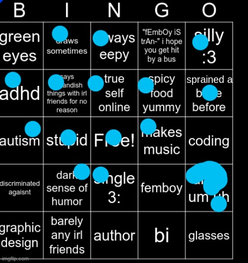 yes I have partially sprained my left leg before, it ok tho | sprained a | image tagged in darkwxb bingo temp | made w/ Imgflip meme maker