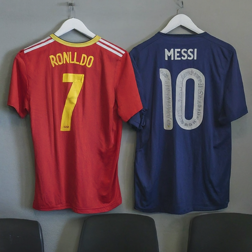 High Quality Ronaldo and Messi Blank Meme Template
