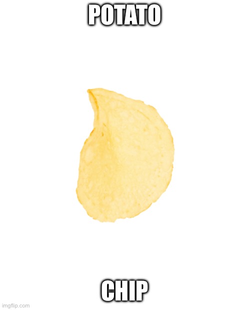 chip | POTATO CHIP | image tagged in chip | made w/ Imgflip meme maker