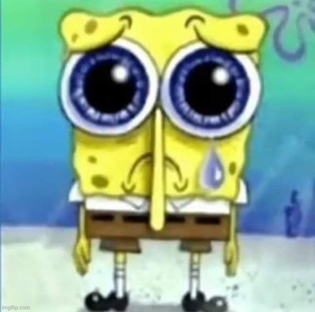 Sad eyed spongebob | image tagged in sad eyed spongebob | made w/ Imgflip meme maker