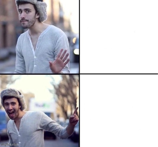 Jack from AJR drake template Blank Meme Template