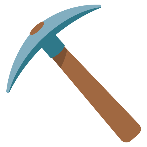 Pickaxe emoji Blank Meme Template