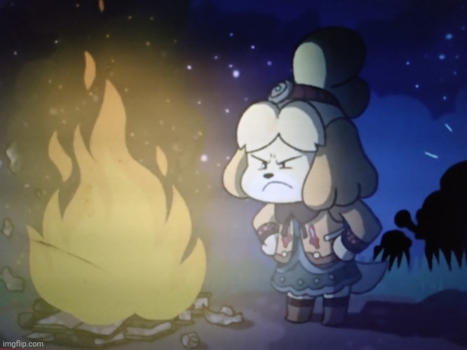 Angry Isabelle | image tagged in angry isabelle | made w/ Imgflip meme maker