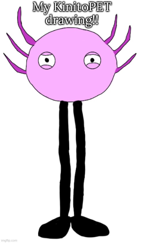 My KinitoPET drawing!! | image tagged in m | made w/ Imgflip meme maker
