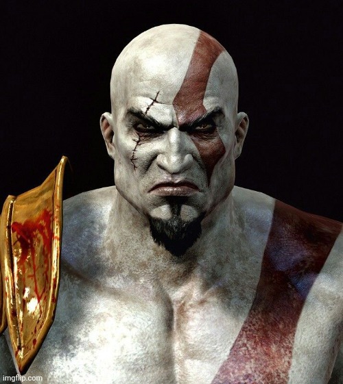 Kratos Is Unamused | image tagged in kratos is unamused | made w/ Imgflip meme maker