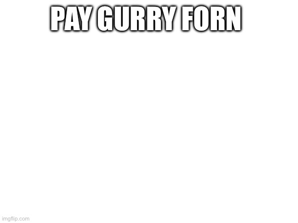 PAY GURRY FORN | made w/ Imgflip meme maker